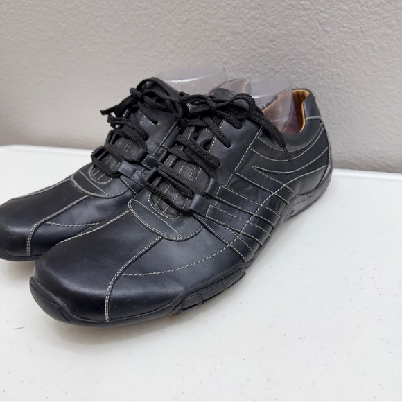 Florsheim Men\'s Sneakers Shoes Size 10.5 Black Leather Lace up Comfy main image 7